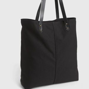 GAP black canvas and leather tote